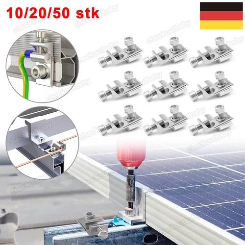 50stk alu erdungsklemme - erdungsklemme, pv